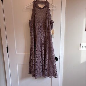 Eliza J Elegant Lace Sleeveless Dress